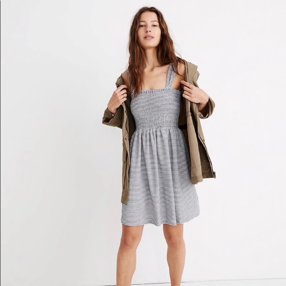 Madewell Texture & Thread Smocked Dress